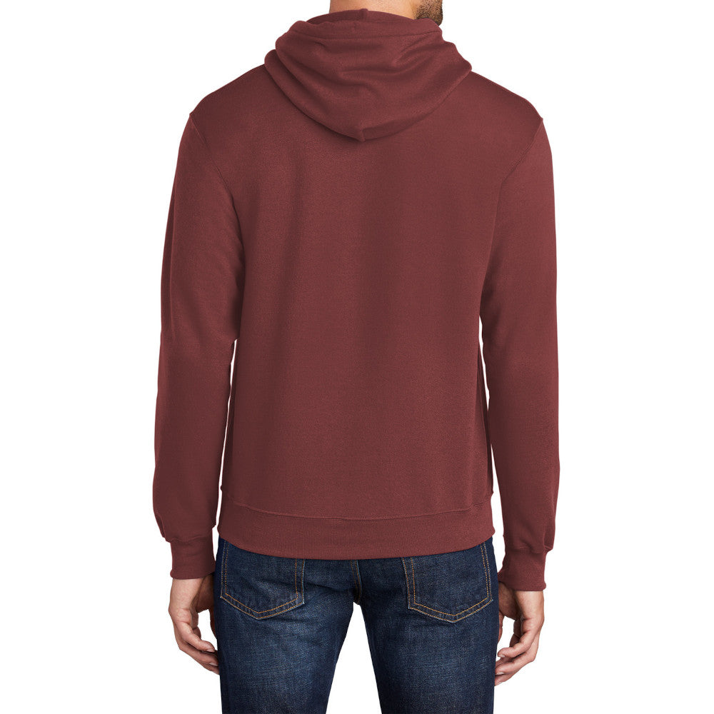 Men's Long Sleeve Core Poly Fleece Pullover Hooded Cozy Sweatshirt