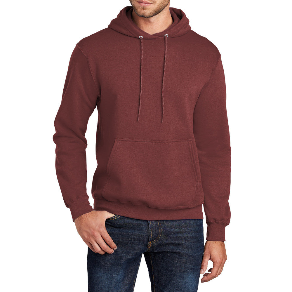 Men's Long Sleeve Core Poly Fleece Pullover Hooded Cozy Sweatshirt
