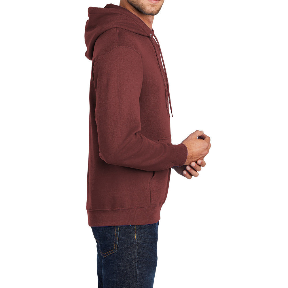 Men's Long Sleeve Core Poly Fleece Pullover Hooded Cozy Sweatshirt