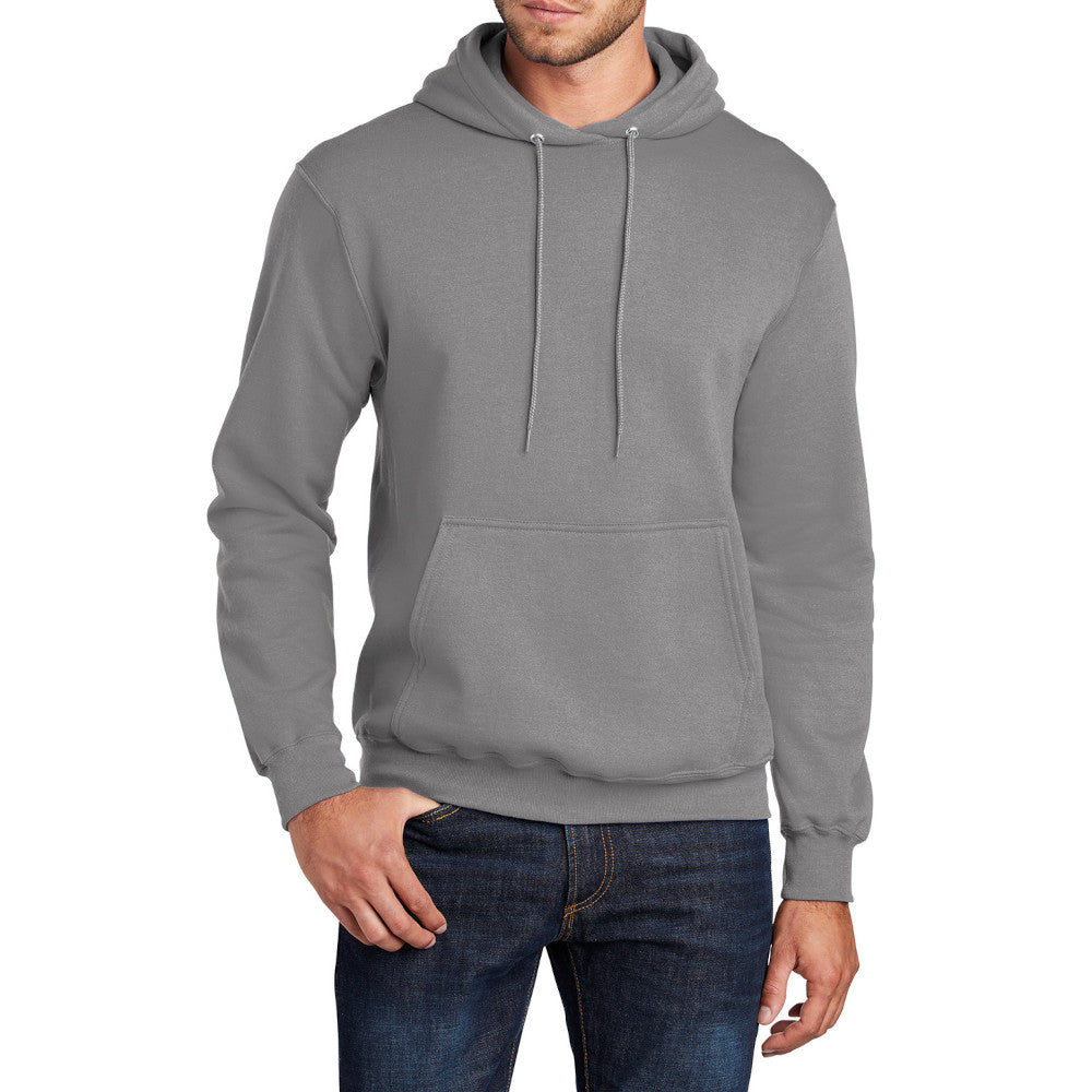 Men's Long Sleeve Core Poly Fleece Pullover Hooded Cozy Sweatshirt