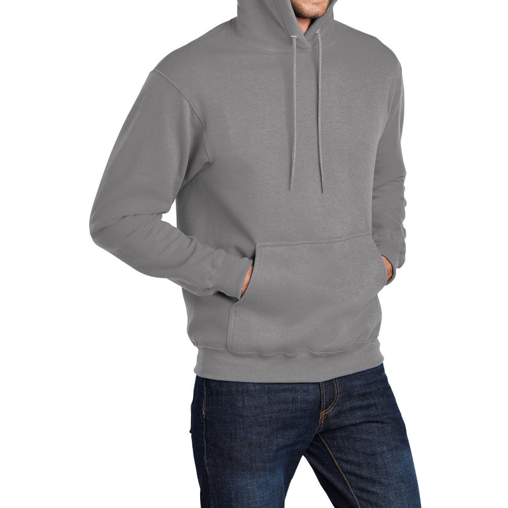 Men's Long Sleeve Core Poly Fleece Pullover Hooded Cozy Sweatshirt