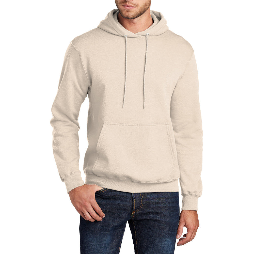 Men's Long Sleeve Core Poly Fleece Pullover Hooded Cozy Sweatshirt