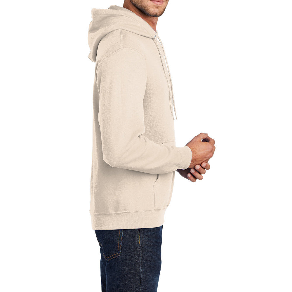 Men's Long Sleeve Core Poly Fleece Pullover Hooded Cozy Sweatshirt