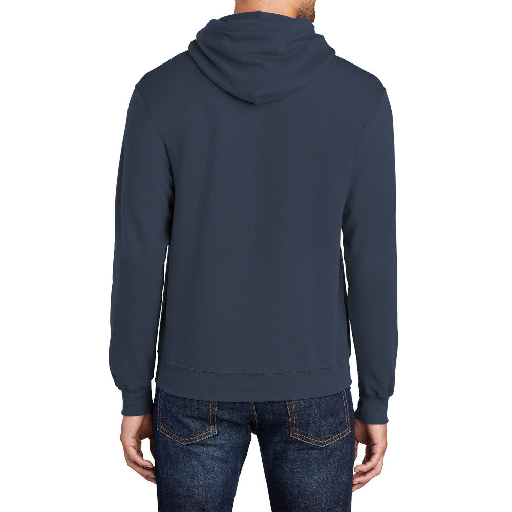 Men's Long Sleeve Core Poly Fleece Pullover Hooded Cozy Sweatshirt