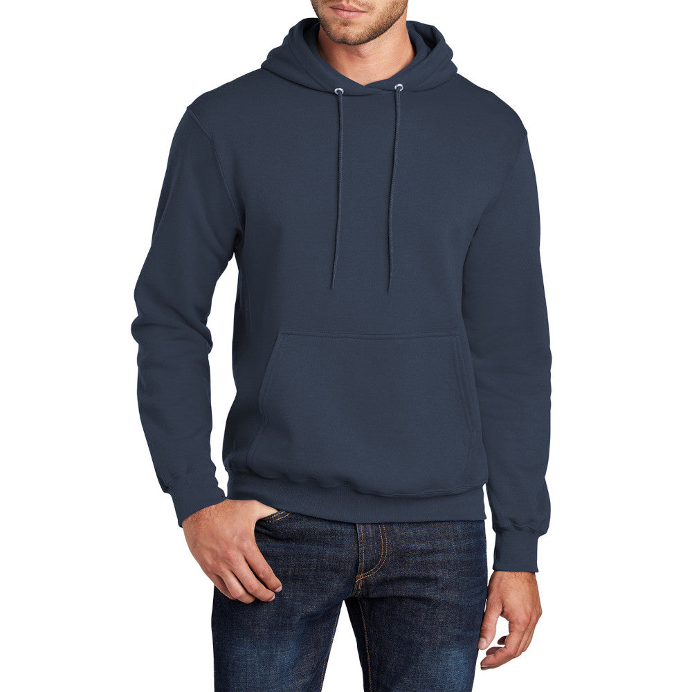 Men's Long Sleeve Core Poly Fleece Pullover Hooded Cozy Sweatshirt
