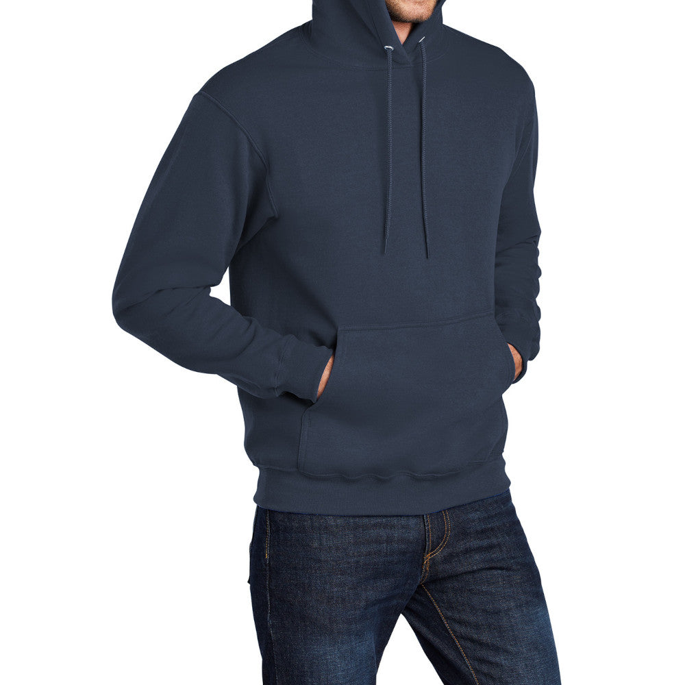 Men's Long Sleeve Core Poly Fleece Pullover Hooded Cozy Sweatshirt