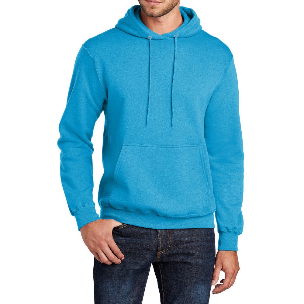 Men's Long Sleeve Core Poly Fleece Pullover Hooded Cozy Sweatshirt
