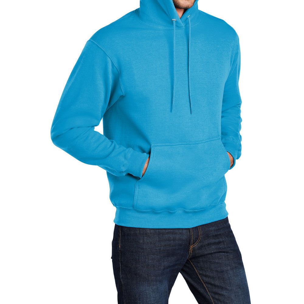 Men's Long Sleeve Core Poly Fleece Pullover Hooded Cozy Sweatshirt