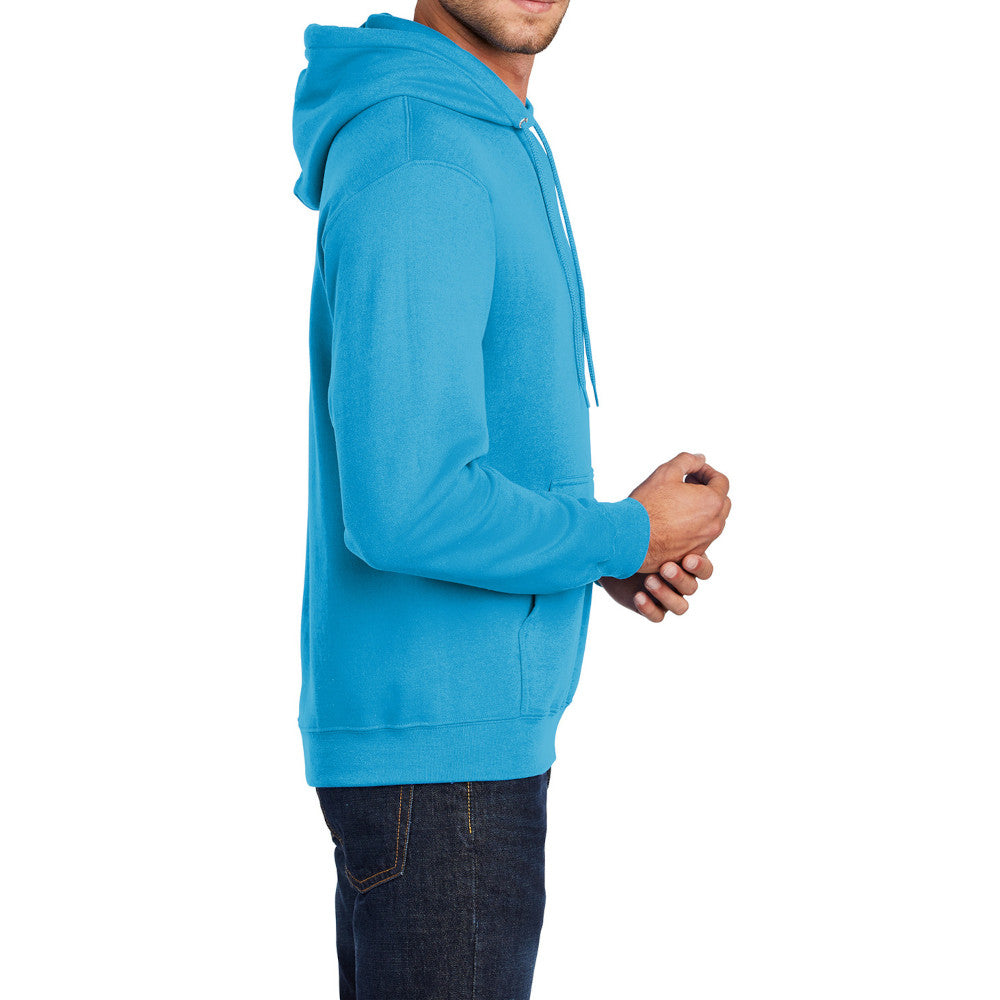 Men's Long Sleeve Core Poly Fleece Pullover Hooded Cozy Sweatshirt