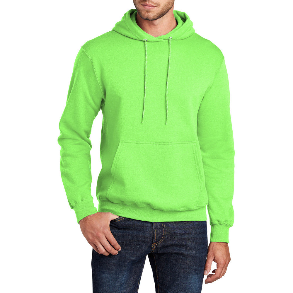 Men's Long Sleeve Core Poly Fleece Pullover Hooded Cozy Sweatshirt