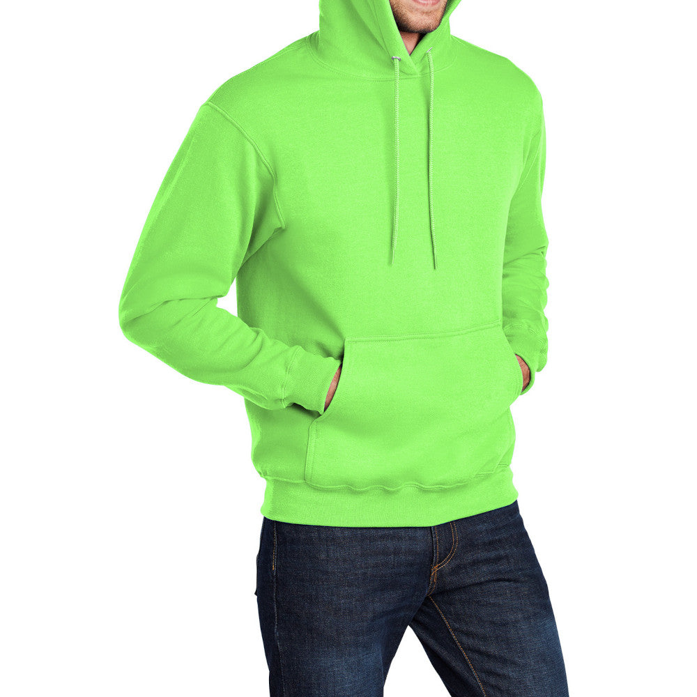 Men's Long Sleeve Core Poly Fleece Pullover Hooded Cozy Sweatshirt