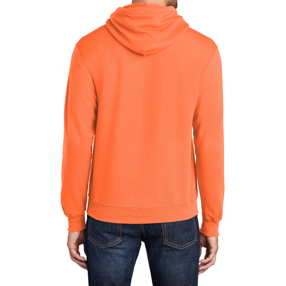 Men's Long Sleeve Core Poly Fleece Pullover Hooded Cozy Sweatshirt
