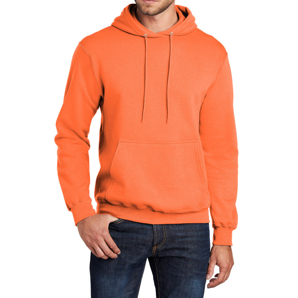 Men's Long Sleeve Core Poly Fleece Pullover Hooded Cozy Sweatshirt
