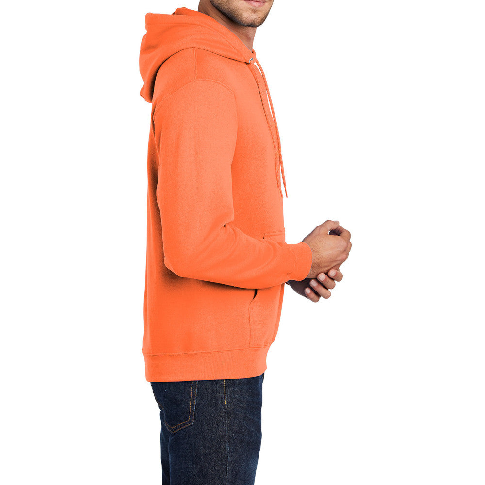 Men's Long Sleeve Core Poly Fleece Pullover Hooded Cozy Sweatshirt