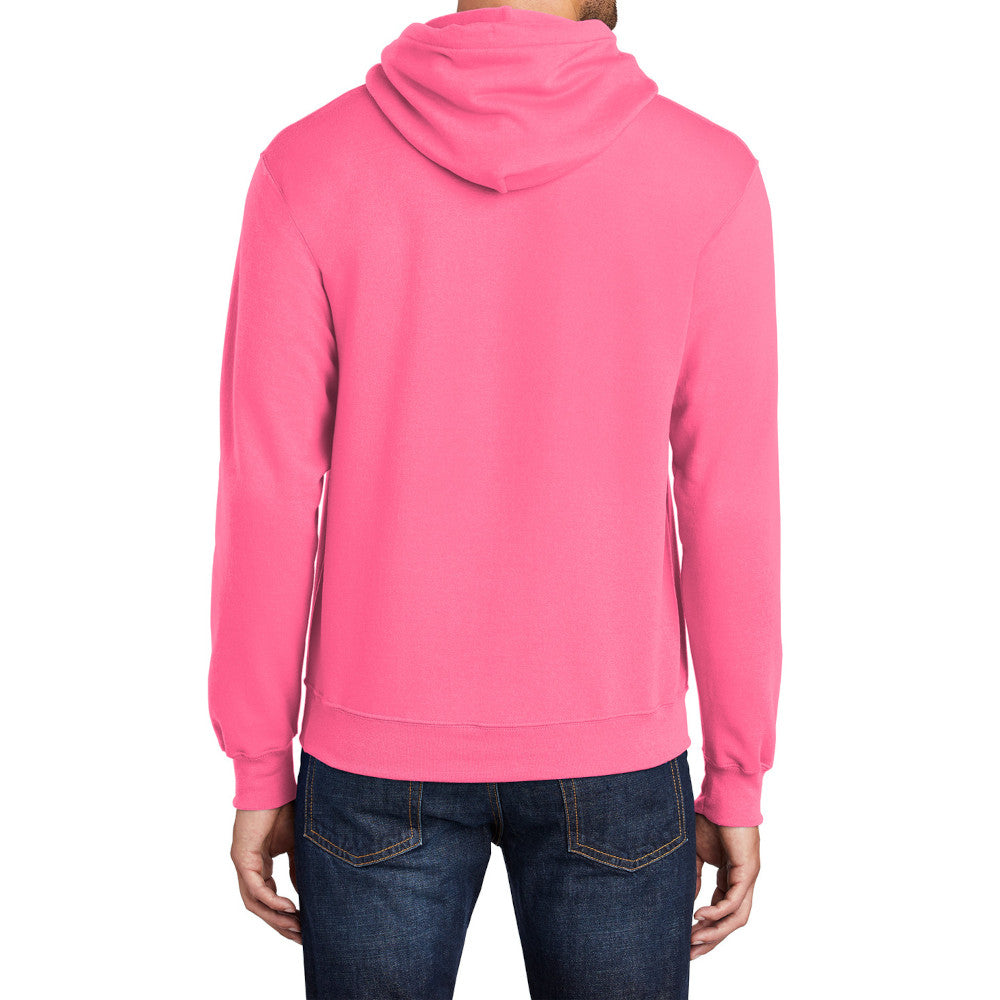 Men's Long Sleeve Core Poly Fleece Pullover Hooded Cozy Sweatshirt