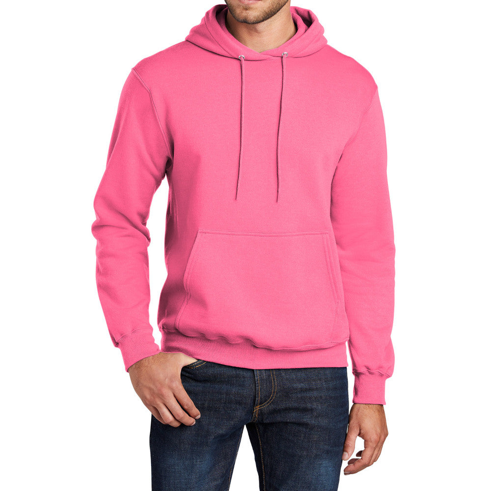 Men's Long Sleeve Core Poly Fleece Pullover Hooded Cozy Sweatshirt