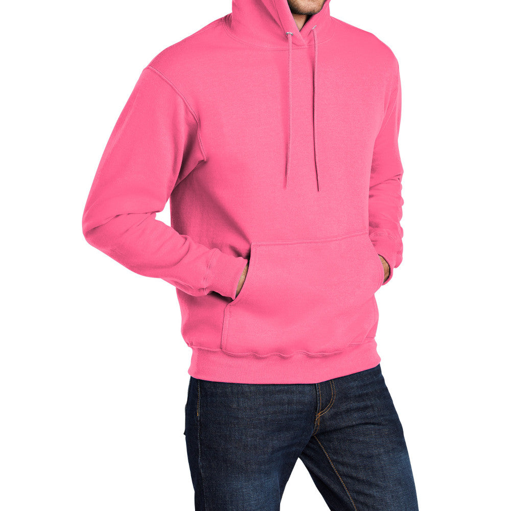 Men's Long Sleeve Core Poly Fleece Pullover Hooded Cozy Sweatshirt
