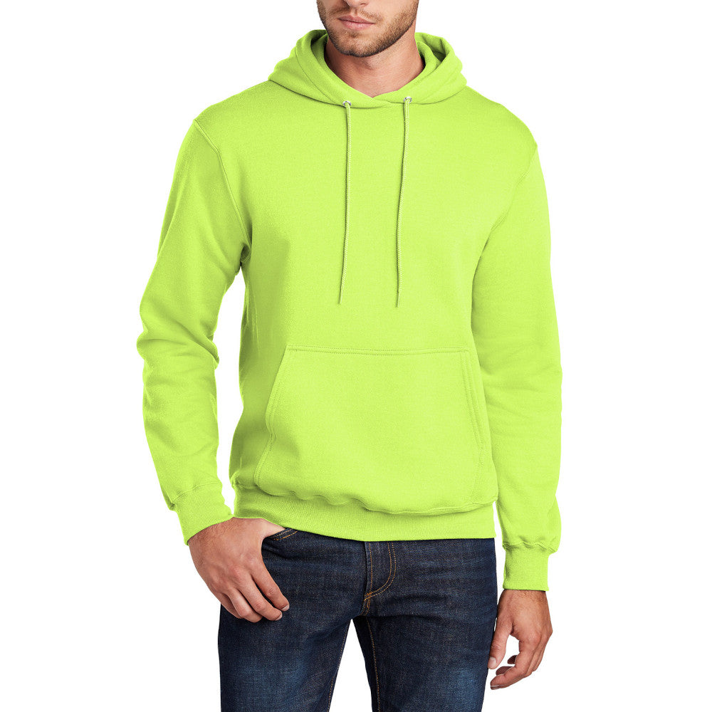 Men's Long Sleeve Core Poly Fleece Pullover Hooded Cozy Sweatshirt