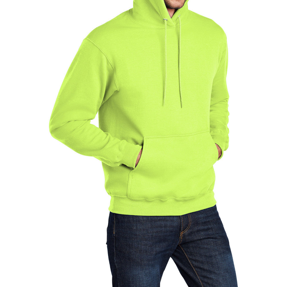 Men's Long Sleeve Core Poly Fleece Pullover Hooded Cozy Sweatshirt