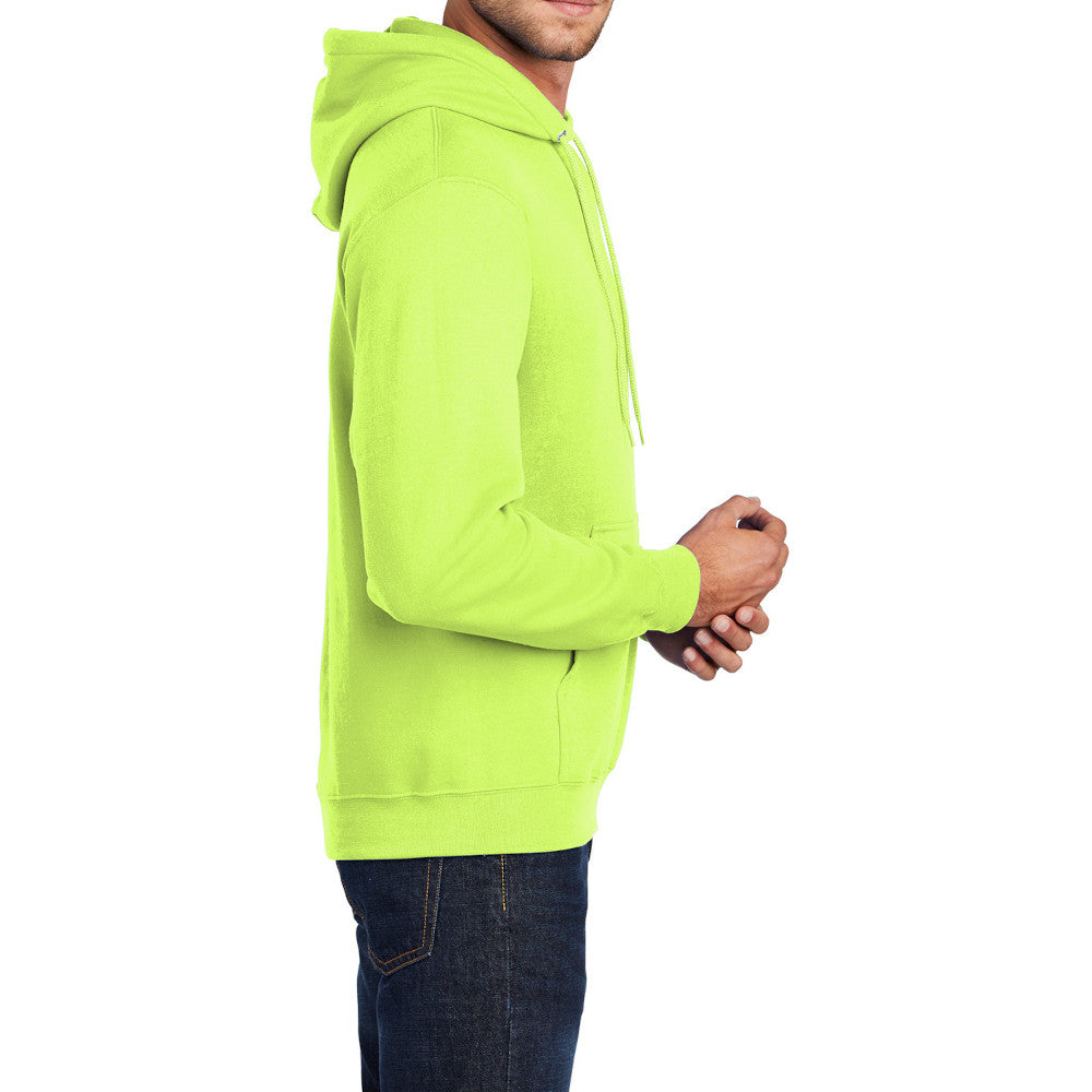 Men's Long Sleeve Core Poly Fleece Pullover Hooded Cozy Sweatshirt