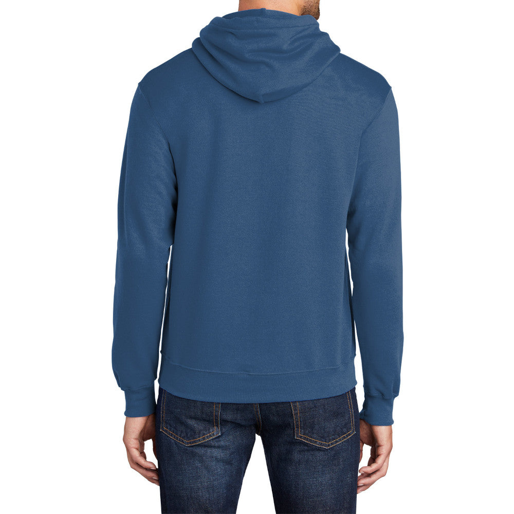 Men's Long Sleeve Core Poly Fleece Pullover Hooded Cozy Sweatshirt
