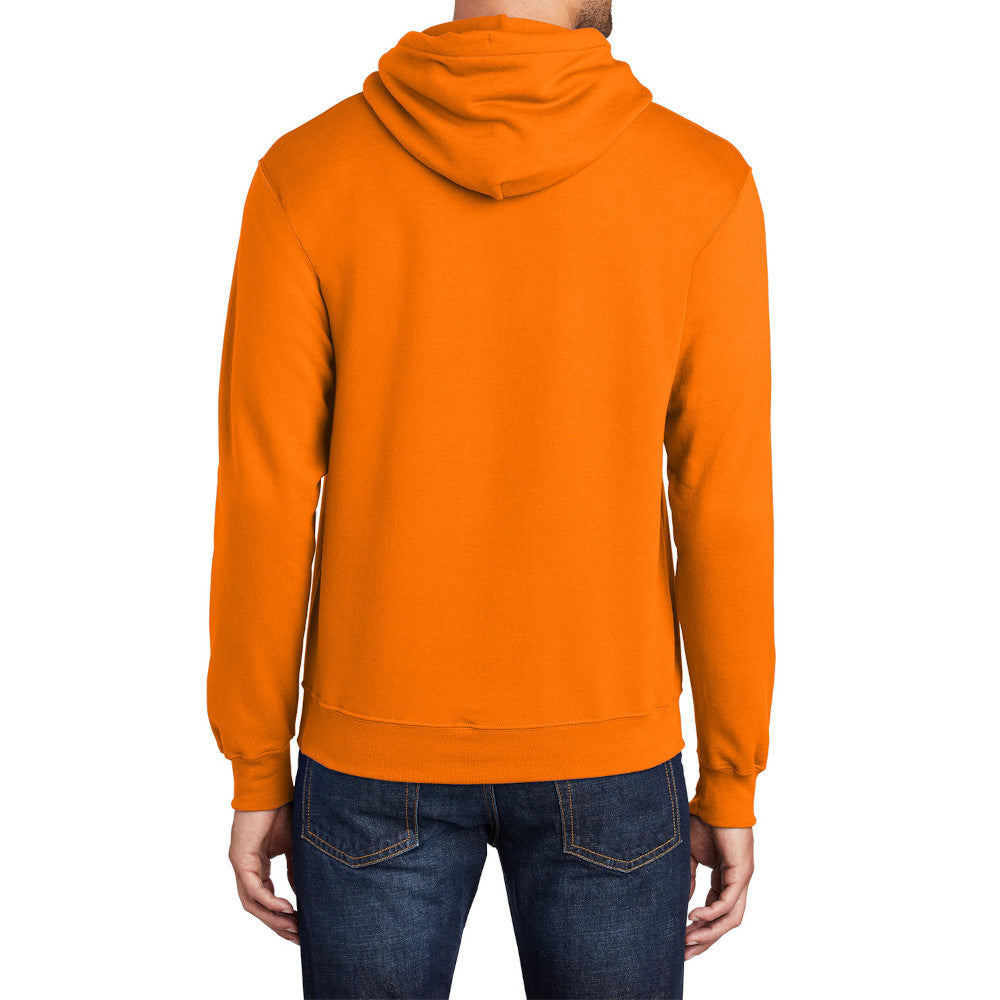 Men's Core Fleece Pullover Hooded Sweatshirt Cozy Cotton Poly Fleece with Air Jet Yarn Softness and Two-Ply Hood-Tennessee Orange