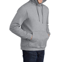 Men's Fan Favorite Fleece Hoodie Soft Cotton Blend Sports Team Colors DTG-Ready and Tag-Free Comfort-Athletic Heather