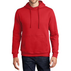 Men's Fan Favorite Fleece Hoodie Soft Cotton Blend Sports Team Colors DTG-Ready and Tag-Free Comfort-Bright Red