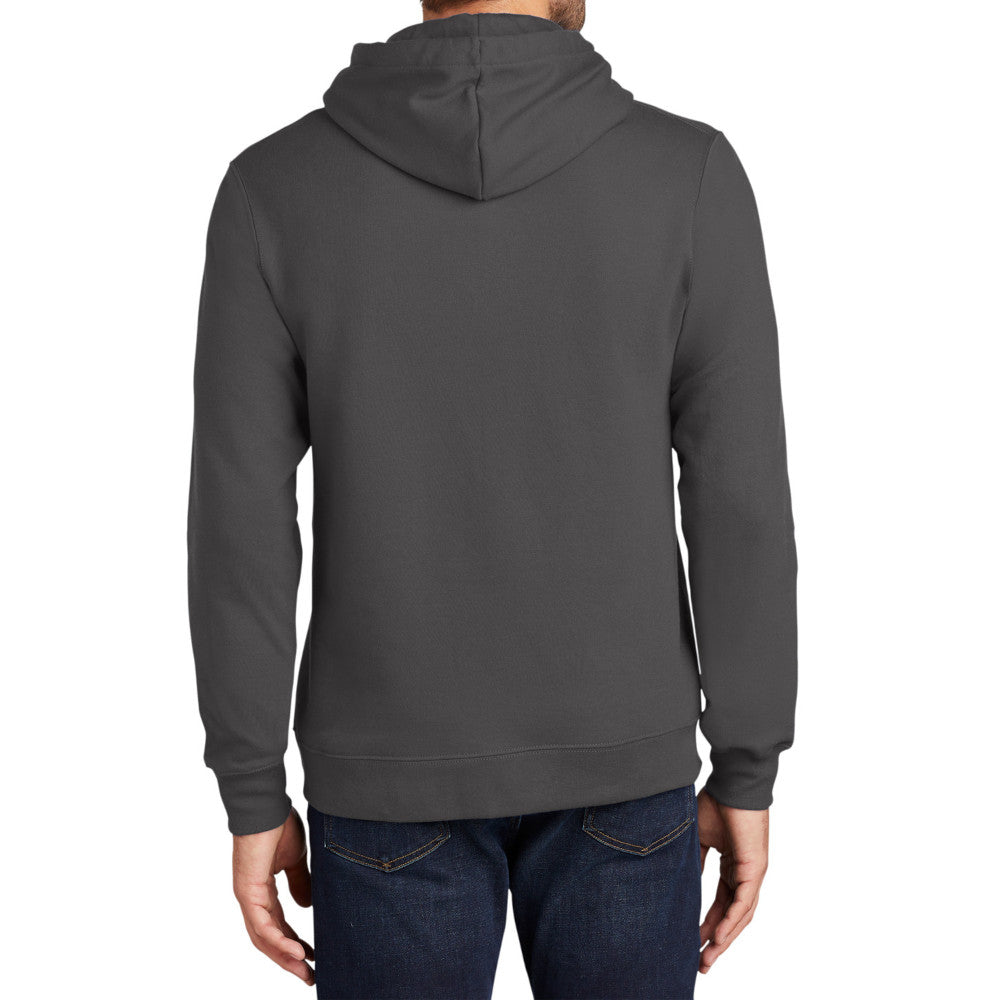 Men's Fan Favorite Fleece Hoodie Soft Cotton Blend Sports Team Colors DTG-Ready and Tag-Free Comfort-Charcoal