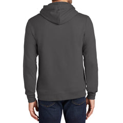 Men's Fan Favorite Fleece Hoodie Soft Cotton Blend Sports Team Colors DTG-Ready and Tag-Free Comfort-Charcoal