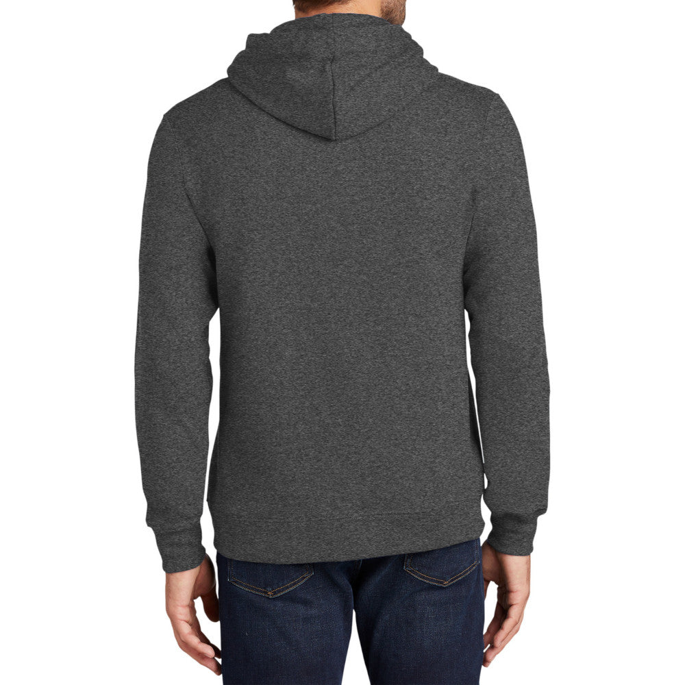 Men's Fan Favorite Fleece Hoodie Soft Cotton Blend Sports Team Colors DTG-Ready and Tag-Free Comfort-Dark Heather Grey