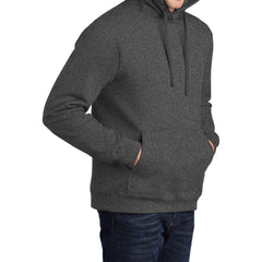 Men's Fan Favorite Fleece Hoodie Soft Cotton Blend Sports Team Colors DTG-Ready and Tag-Free Comfort-Dark Heather Grey