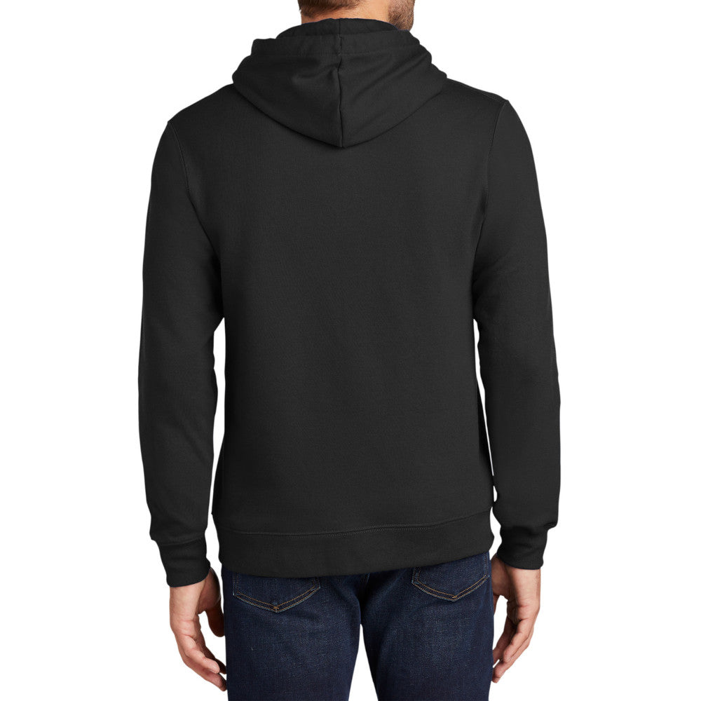 Men's Fan Favorite Fleece Hoodie Soft Cotton Blend Sports Team Colors DTG-Ready and Tag-Free Comfort-Jet Black
