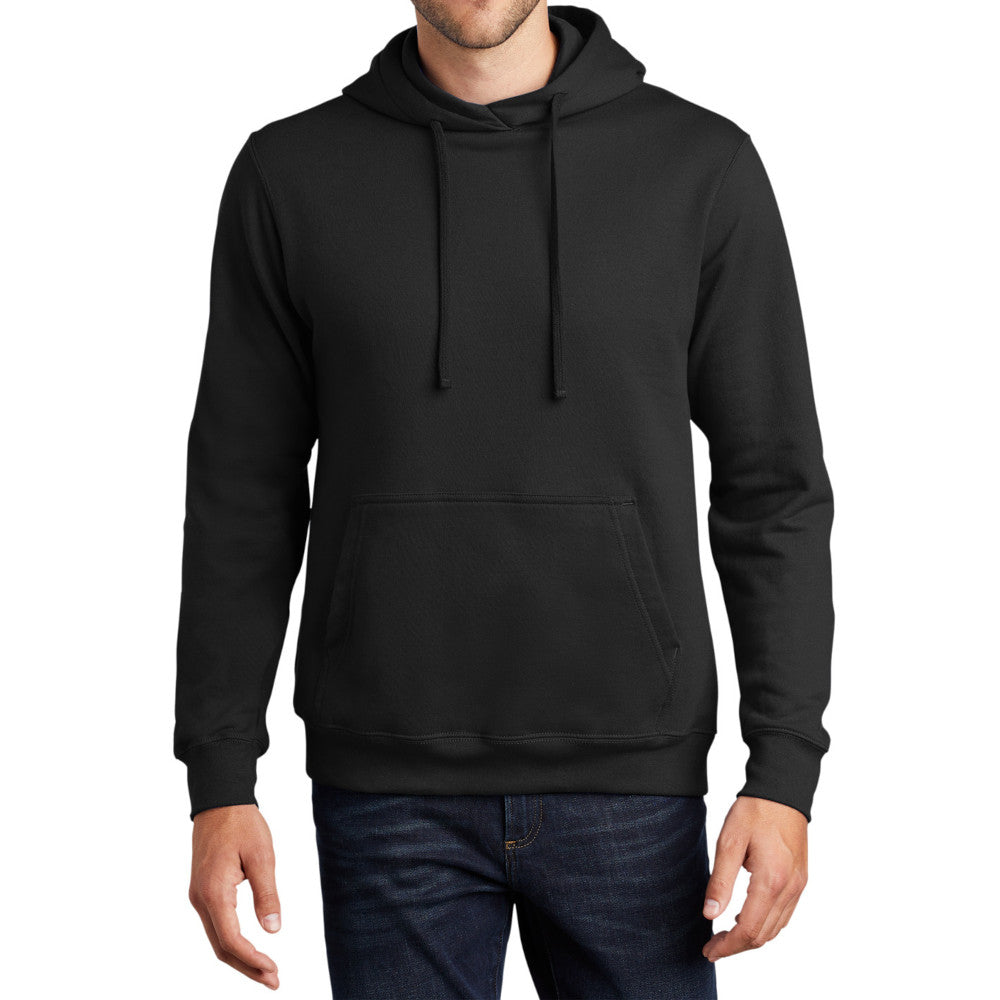 Men's Fan Favorite Fleece Hoodie Soft Cotton Blend Sports Team Colors DTG-Ready and Tag-Free Comfort-Jet Black