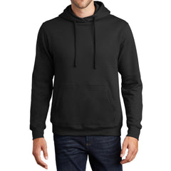 Men's Fan Favorite Fleece Hoodie Soft Cotton Blend Sports Team Colors DTG-Ready and Tag-Free Comfort-Jet Black
