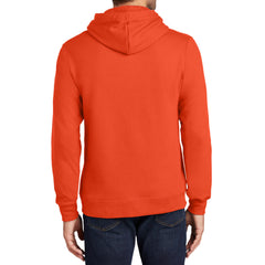 Men's Fan Favorite Fleece Hoodie Soft Cotton Blend Sports Team Colors DTG-Ready and Tag-Free Comfort-Orange