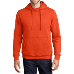 Men's Fan Favorite Fleece Hoodie Soft Cotton Blend Sports Team Colors DTG-Ready and Tag-Free Comfort-Orange