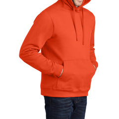 Men's Fan Favorite Fleece Hoodie Soft Cotton Blend Sports Team Colors DTG-Ready and Tag-Free Comfort-Orange
