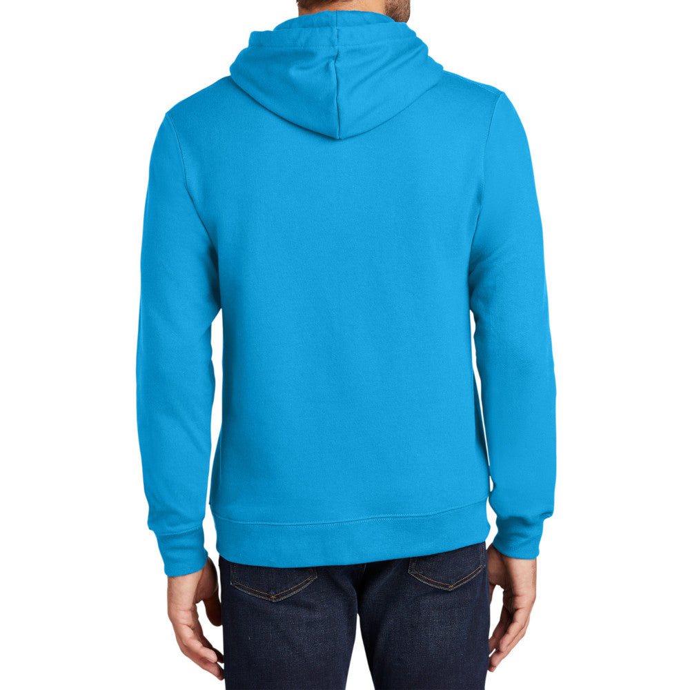 Men's Fan Favorite Fleece Hoodie Soft Cotton Blend Sports Team Colors DTG-Ready and Tag-Free Comfort-Sapphire