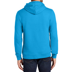 Men's Fan Favorite Fleece Hoodie Soft Cotton Blend Sports Team Colors DTG-Ready and Tag-Free Comfort-Sapphire