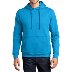 Men's Fan Favorite Fleece Hoodie Soft Cotton Blend Sports Team Colors DTG-Ready and Tag-Free Comfort-Sapphire