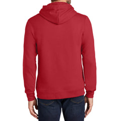 Men's Fan Favorite Fleece Hoodie Soft Cotton Blend Sports Team Colors DTG-Ready and Tag-Free Comfort-Team Cardinal