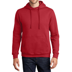 Men's Fan Favorite Fleece Hoodie Soft Cotton Blend Sports Team Colors DTG-Ready and Tag-Free Comfort-Team Cardinal