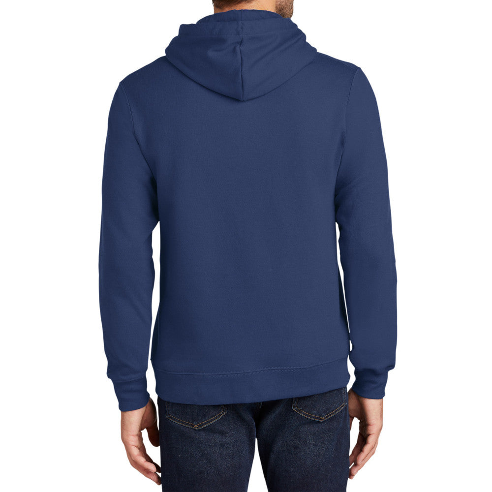 Men's Fan Favorite Fleece Hoodie Soft Cotton Blend Sports Team Colors DTG-Ready and Tag-Free Comfort-Team Navy