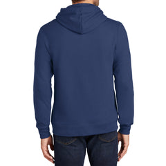 Men's Fan Favorite Fleece Hoodie Soft Cotton Blend Sports Team Colors DTG-Ready and Tag-Free Comfort-Team Navy