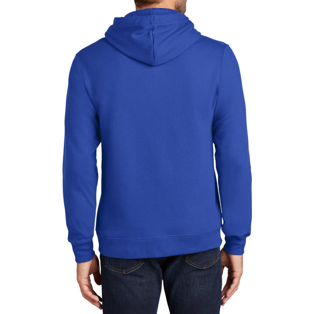 Men's Fan Favorite Fleece Hoodie Soft Cotton Blend Sports Team Colors DTG-Ready and Tag-Free Comfort-True Royal