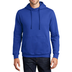 Men's Fan Favorite Fleece Hoodie Soft Cotton Blend Sports Team Colors DTG-Ready and Tag-Free Comfort-True Royal