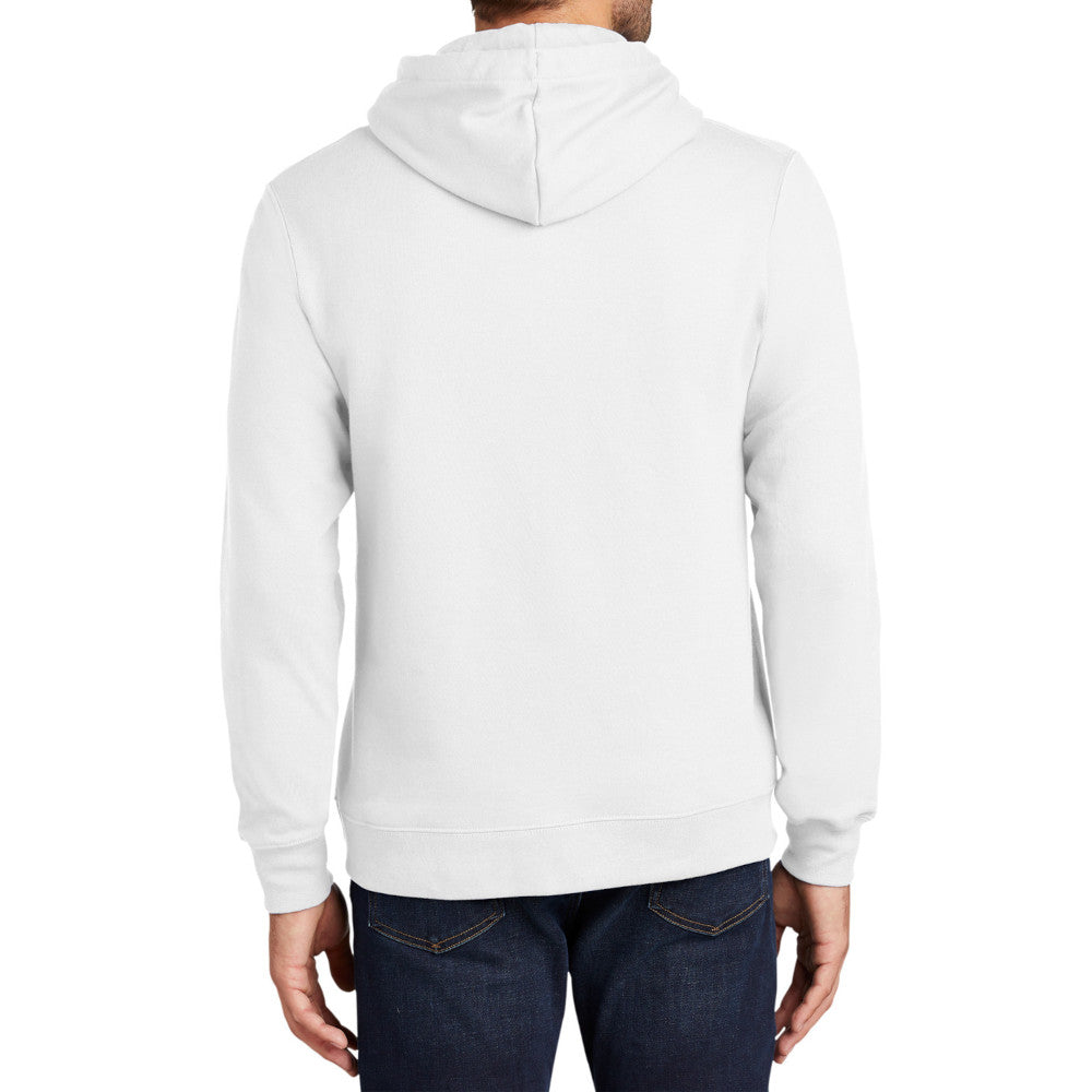 Men's Fan Favorite Fleece Hoodie Soft Cotton Blend Sports Team Colors DTG-Ready and Tag-Free Comfort-White