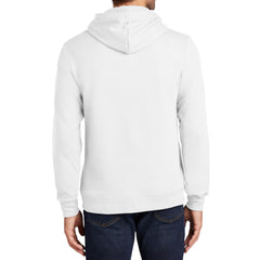 Men's Fan Favorite Fleece Hoodie Soft Cotton Blend Sports Team Colors DTG-Ready and Tag-Free Comfort-White
