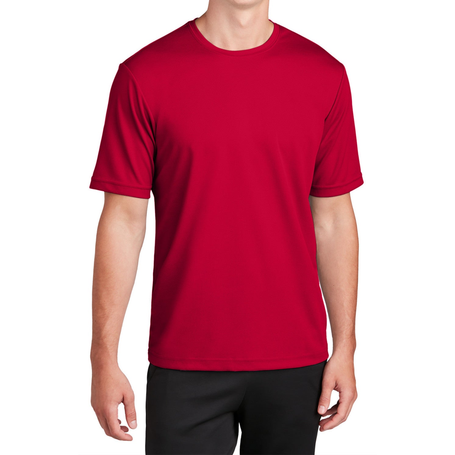 Men's RacerMesh Short Sleeve Tee-Deep Red